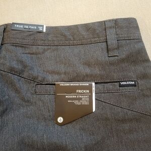 Volcom Charcoal Straight-Leg Trousers